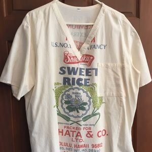 Rice sack shirt! Costume party?